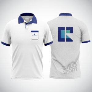 Polo Hombre blaco-azul con bolsillo (NUEVO)