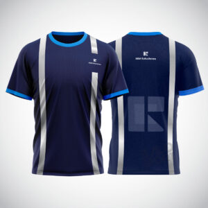 Camiseta M/corta Dry fit cintas reflectivas